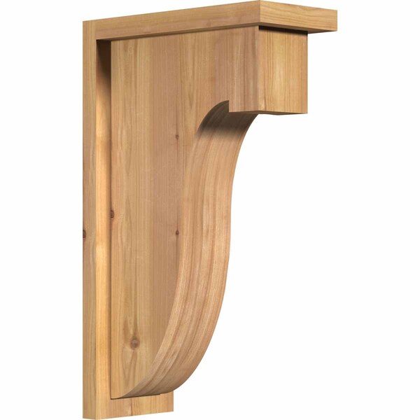 Ekena Millwork Del Monte Smooth Corbel w/Backplate, Western Red Cedar, 5 1/2"W x 12"D x 20"H COR06X12X20DEL01SWR - main